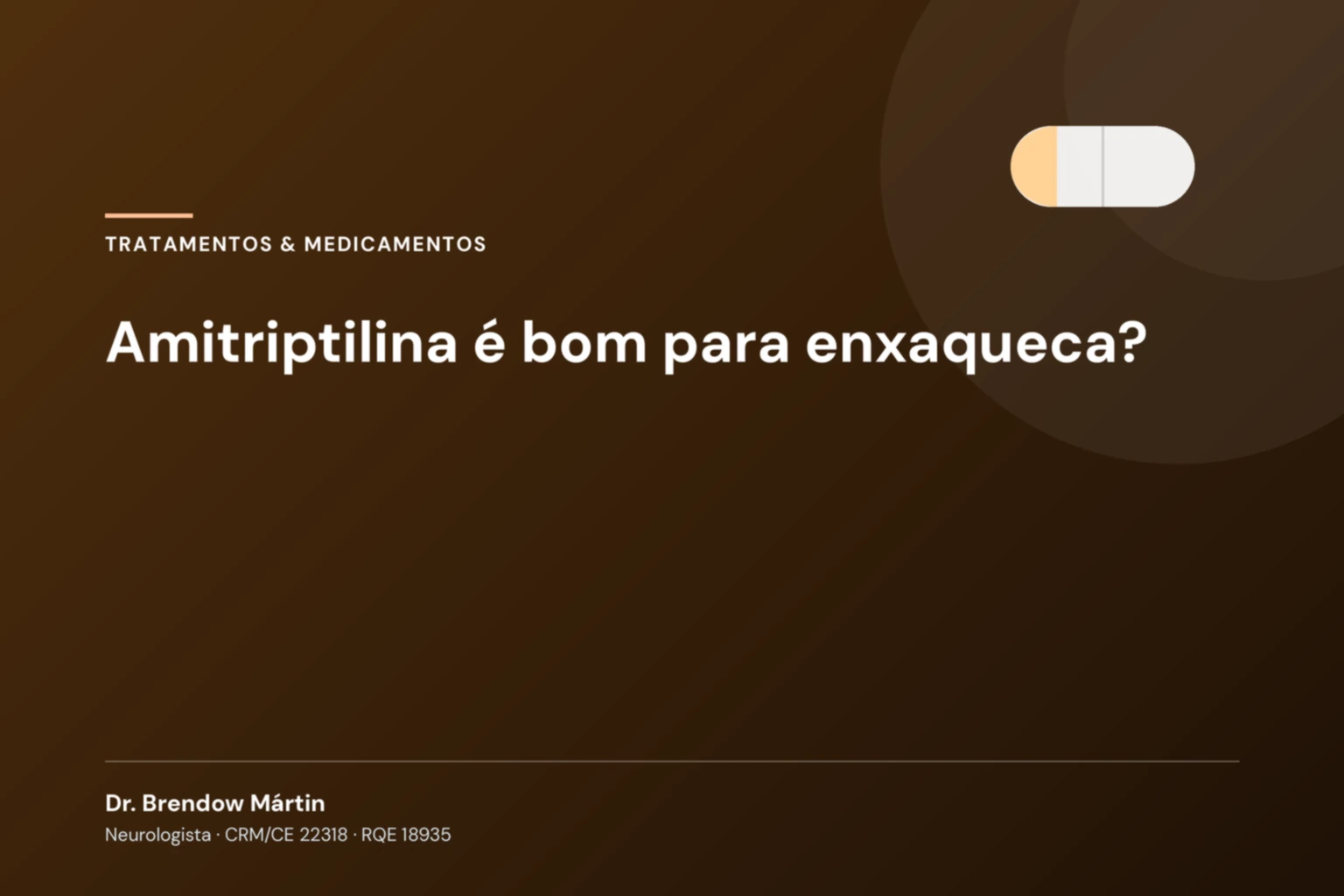 Amitriptilina é bom para enxaqueca?