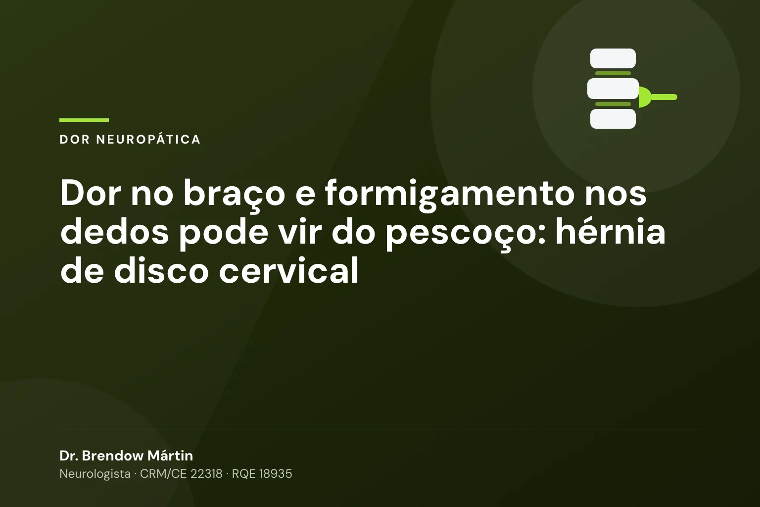 Dor no braço e formigamento nos dedos pode vir do pescoço: hérnia de disco cervical