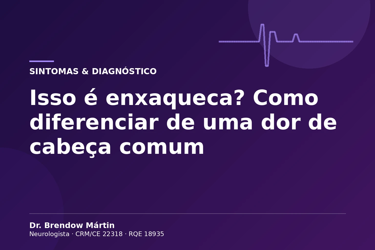 Isso é enxaqueca: como diferenciar de uma dor de cabeça comum