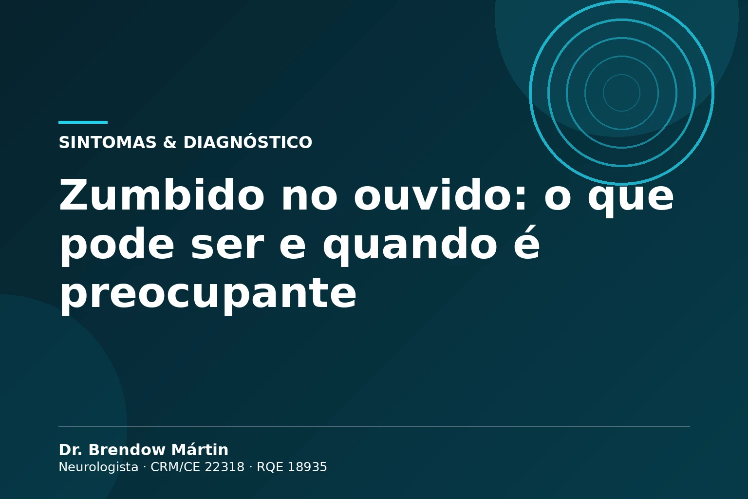 Zumbido no ouvido: o que pode ser e quando é preocupante